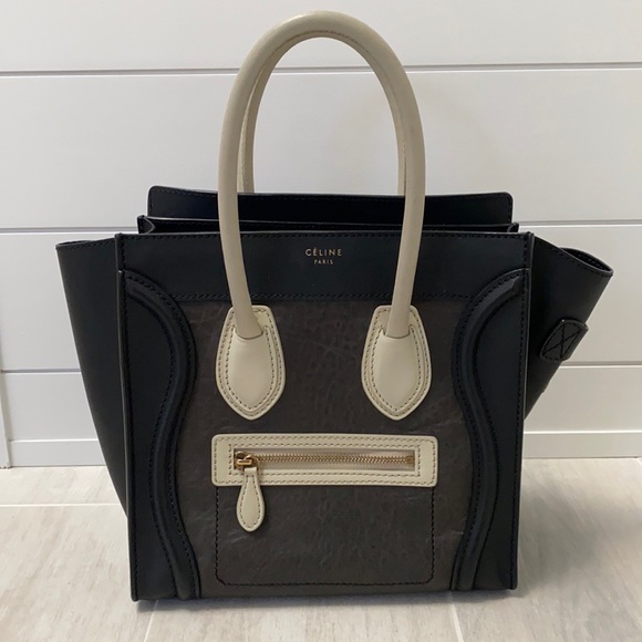 Celine Handbags - Celine Micro Luggage Tote Bag